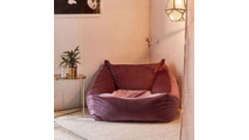 New model simple modern minimalist  comfort velvet  leisure  fabric reclining lounge bean bag  living room chair1