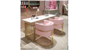 New models wholesale Free sample Modern style wireless charge marble furniture  Manicure Beauty salon Nail table1