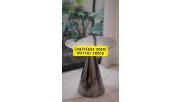 Stainless steel mirror table