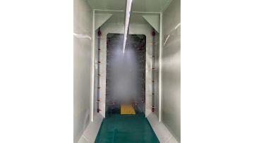 powder coating line with tank pretreatment