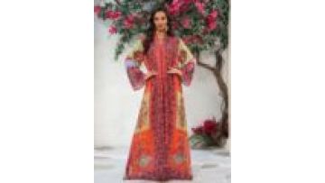 Modest Islamic Clothing Arabic Dubai Abaya Women Muslim Dress Floral Printed Elegant Dress Ethnic Turkish Jalabiya for Women1