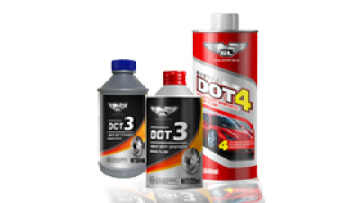 Various size brake fluids