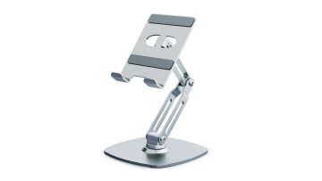 Folding desktop mobile phone stand