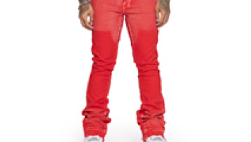 Custom Stretch Stack Straight Tube Casual Men Jeans Dark Wash Jogger Jeans1