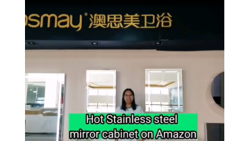 This wall mounted bathroom cabinets on Amazon