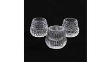 Wholesale Transparent Oval Glass Candle Jar Luxury Glass Container For Candle Making1