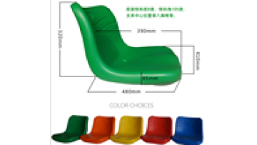 Popular Half Back Blow Molding Plastic Seat, Football Stadium Seat / Bleacher Seat / Soccer Arena Chairs1