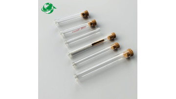 PC tube with rubber lid or cork 