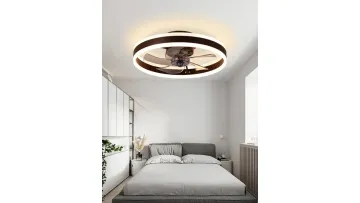 Modern Transparent Acrylic Ceiling Fan with Remote Control1