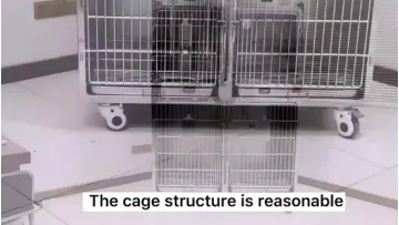 Highest Quality Stainless Steel Veterinary Cages Vet Oxygen Animal ICU Cage1