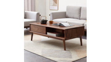 Solid wood multifunctional solid wood storage coffee table light luxury black walnut lift top coffee table1