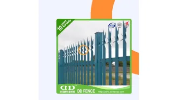 W Profile Hot Dipped Galvanized Palisade Fence and Iron Gate for Garden BS 1722-121