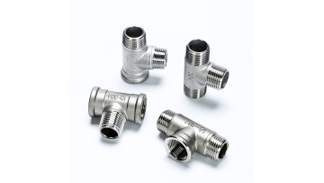stainless steel male and female thread cross 