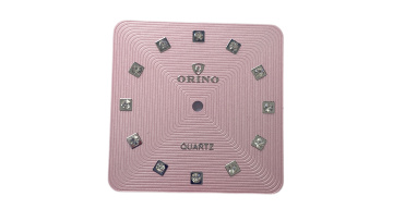 square diamond index watch dial 