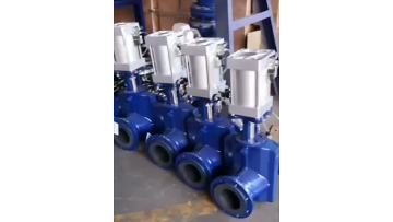 Pneumatic aluminum alloy pipe clamp valve