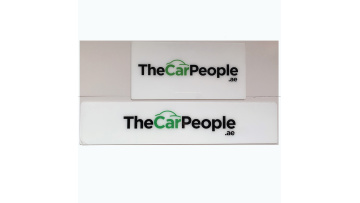 Acrylic plastic customed number plate