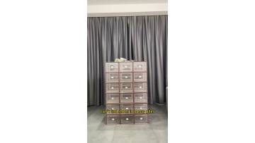 Foldable Transparent Plastic Shoe Boxes