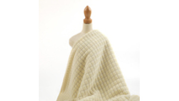 Chinese Factory Custom Knit Fabric 100% Polyester 300GSM Rib Double Knit Fabric for Dress1