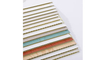 Good Quality  WPC wall panel and decorative lines/400mm PVC integrated wallboard1