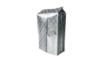 Custom Side Gusset Bags Smellproof Silver Foil Back Middle Sealed Coffee Bag1