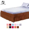 New Solid Elastic Bed Skirt Home Hotel Bedroom Decorations Supplies 11 Colors S/M/L/XL