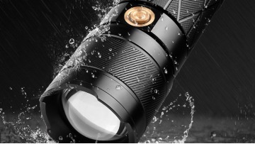 1500 Meter Powerful White  6600mah zoomable type-c  30w +6 Led  Torch Hard Light 5 modes For Hunting Fishing Tactical Flashlight1