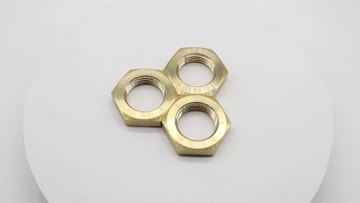 Hex Jam Nut Brass