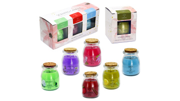 Pudding Bottle Jar Candle Gift Set