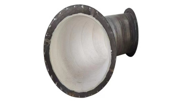Ceramic wear-resistant pipe