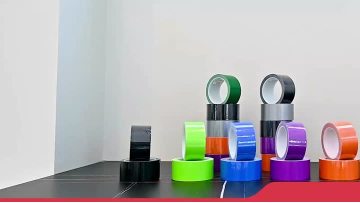 Hotmelt Rubber Black Silver Tensile Fiber Cloth Master Roll Duct Tape Jumbo Roll