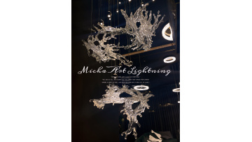 Maple Leaves Shape Crystal Pendant Light
