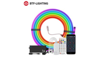 BTF LIGHTING APP Controlled 84LED IP67 WS2811 Addressable LED Neon Strip Light - T08171