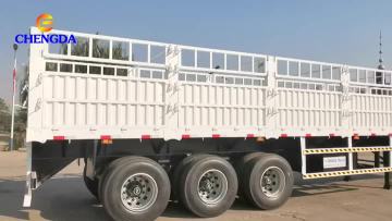 3 Axle 40ft Fence Cargo Semi Trailer