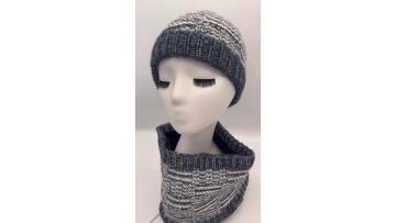 CF-T-0001 knitted hat and scarf (1)