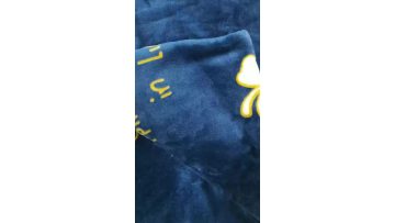 120D shiny yarn flannel fleece blanket