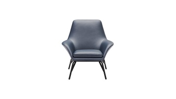 Italian modern minimalist leather nordic luxury designer living room office single sofa chair1