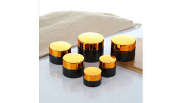 60ml amber cosmetic glass jar