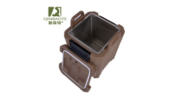 Brown 50L Stainless Steel Insulated Food Carrier