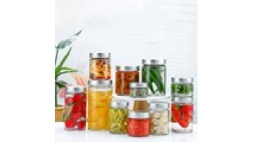 In Stock Jam Jar 100ml/150ml/180ml/220ml/280ml/380ml/500ml Storage Jar Honey Glass Bottle Pickle Jars With Thickened Metal Lid1
