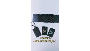 High quality lightweight wear resistance customized fashion luxury carbon fiber clothing tags carbon fibre tag1
