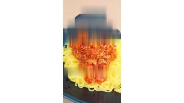 Creamy Tomato Beef Sauce with Corn Pasta