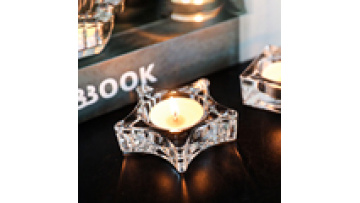Honor Of Crystal New Creative Fenshui Candlestick Crystal Glass Candlestick Square Heart Soli Polish Crystal Candlesticks1