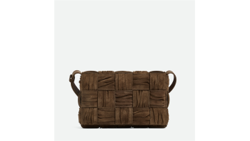 Fashionable Suede Leather Camera Crossbody Bag