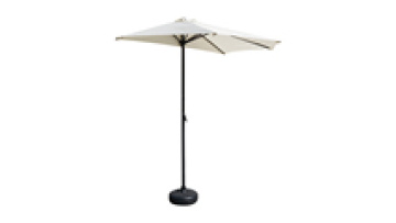 Outdoor Patio Custom Half Round Garden Sun Deck Balcony Shade Collapsible Bones Retractable Smaller Packaging Umbrella Parasols1