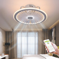 Modern Bluetooth Smart LED Ceiling Fan Lamp With Lights Remote Control Ventilator 50cm APP Bedroom Decor Ceiling lamp fixtures