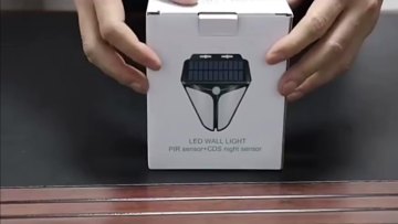 New IP65 Waterproof Solar Wall Light PIR Motion Sensor solar garden light outdoor1