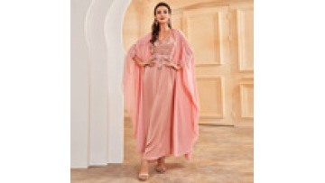 2022 Islamic Modern Umbrella Abaya Dubai Abaya Muslim 2 Pieces Open Abaya for Muslim Women1