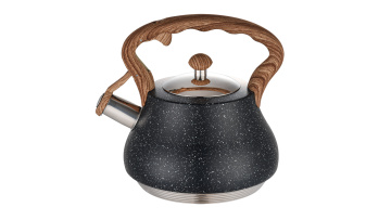 FH-597C Bakelite and wood grain handle kettle