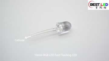 10mm RGB LED Fast Flashing LED