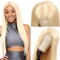 Middle Part 613 Lace Wig 30inch Straight Human Hair Wig 150% Brazilian Remy Hair Wig 13*1 T Part Human Hair Lace Wig For Women